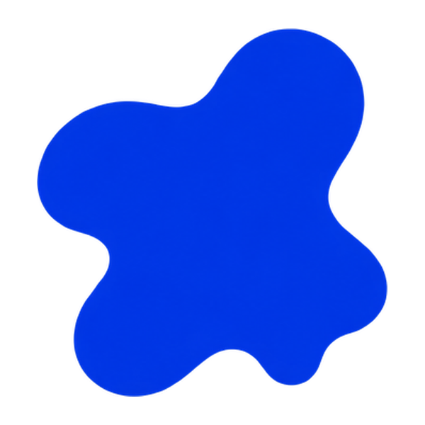 Eenvoudig icoon van een blob